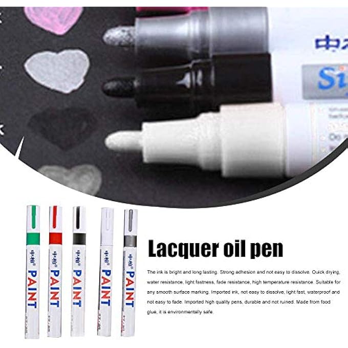 Super WATERPROOF UNIVERSAL PERMANENT PAINT MARKER PEN TIRE PEN VEHICLE PROFESSIONAL MAGIC CAR SCRATCH REPAIR PAINT MENDING REPAIRING PEN AUTO CAR ACCESSORIES MOTORCYCLE WAXING SPONGE - Image 5